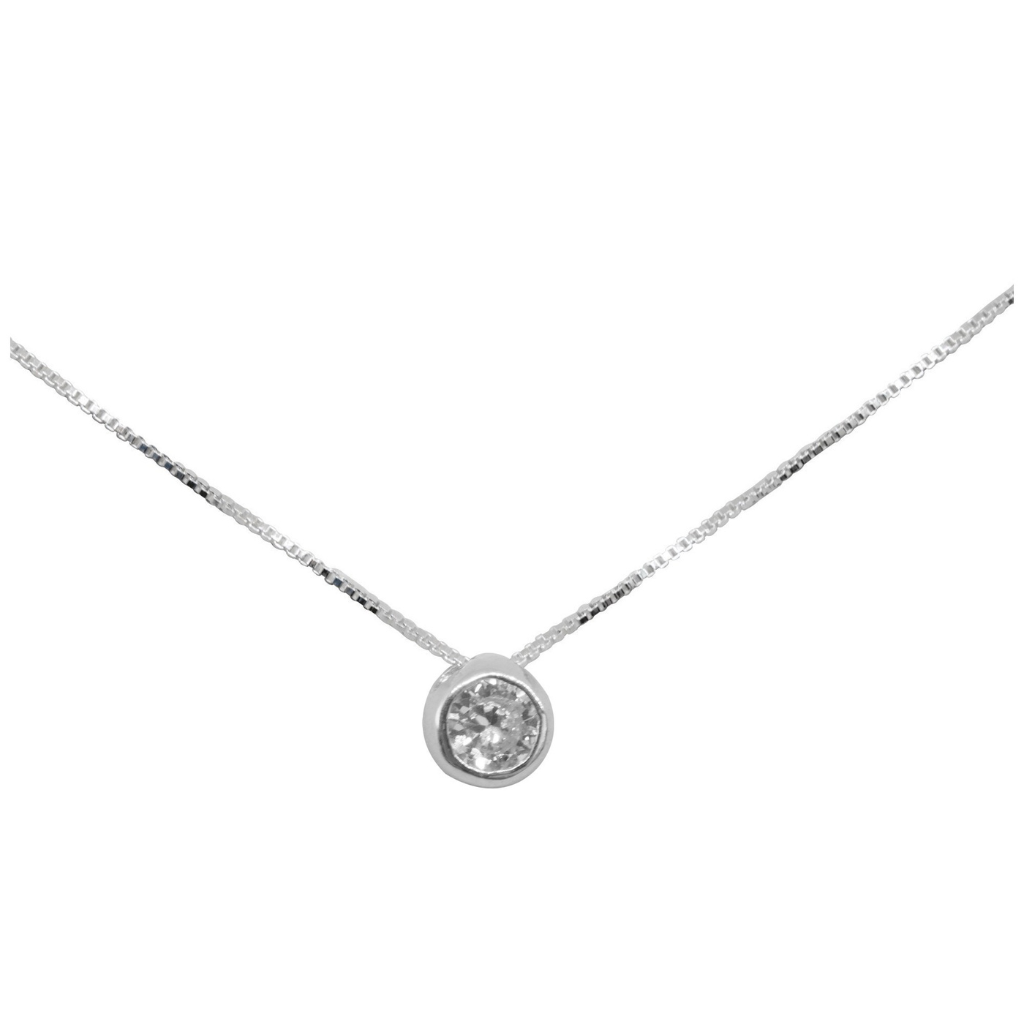 COLLAR PUNTO DE LUZ DE PLATA